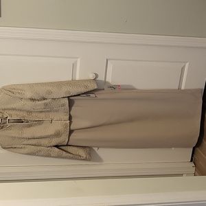 PATRA 2 PIECE DRESS AND JACKET - CREAM/GOLD